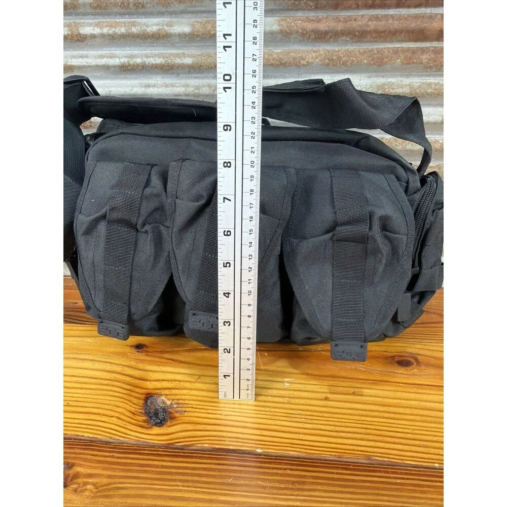 SOG Tactical Messenger Bag Black Shoulder Strap Utility MOLLE TACT POINT Pouches